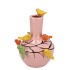 BIRD PINK LIGHT VASE TUBE 20X25CM NM