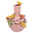 BIRD PINK LIGHT VASE TUBE 26X33CM NM