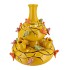 BIRD VASE YELLOW BUBBLES 28X32CM NM
