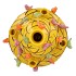 BIRD VASE YELLOW BUBBLES 28X32CM NM