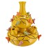 BIRD VASE YELLOW BUBBLES 33X37CM NM