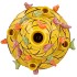 BIRD VASE YELLOW BUBBLES 33X37CM NM