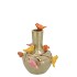 BIRD VASE PISTACHE TUBE 13X15CM NM