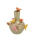 BIRD VASE PISTACHE TUBE 16X17CM NM