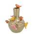 BIRD VASE PISTACHE TUBE 20X25CM NM