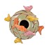 BIRD VASE PISTACHE TUBE 20X25CM NM