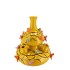 BIRD VASE YELLOW BUBBLES 23X25CM NM