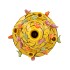 BIRD VASE YELLOW BUBBLES 23X25CM NM