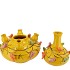 BIRD VASE YELLOW BUBBLES 23X25CM NM