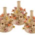 BIRD VASE SAND BUBBLES 33X37CM NM