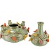 BIRD VASE PISTACHE BUBBLES 23X25CM