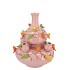 BIRD VASE LIGHT PINK BUBBLES 23X25CM NM