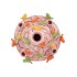 BIRD VASE LIGHT PINK BUBBLES 23X25CM NM