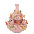 BIRD VASE LIGHT PINK BUBBLES 28X32CM NM