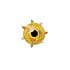 BIRD VASE YELLOW TUBE 13X15CM NM