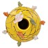 BIRD VASE YELLOW TUBE 26X33CM NM