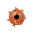 BIRD VASE ORANGE TUBE 16X17CM NM