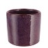 JAVEA CILINDER POT GLAZED PINK 13X12CM