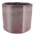 JAVEA CILINDER POT GLAZED PINK 24X21CM