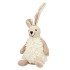 PLUCHE BUNNY NATURAL MIX ASS 14X12X33CM NM