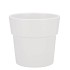 CERAMIC WHITE MATT POT ORCHID EDGE 13CM