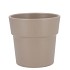 CERAMIC TAUPE MATT POT ORCHID EDGE 13X12,5CM