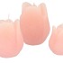 CANDLE TULIP WHITE PINK 7X8CM NM