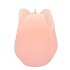 CANDLE TULIP WHITE PINK 9X11CM NM