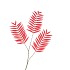 SILK PALM LEAF RED 87CM NM