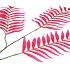 SILK PALM LEAF PINK 87CM NM