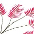 SILK PALM LEAF PINK 125CM NM