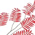 SILK PALM LEAF RED 150CM NM
