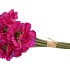 SILK POPPY BOUQUET PURPLE 9X 33CM