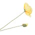 SILK POPPY 2X YELLOW 70CM