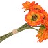 SILK POPPY BOUQUET ORANGE 9X 33CM