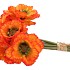 SILK POPPY BOUQUET ORANGE 9X 33CM