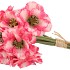 SILK POPPY BOUQUET PINK/WHITE 9X 33CM NM