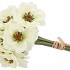 SILK POPPY BOUQUET WHITE 9X 33CM