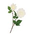 SILK DAHLIA 2X WHITE REAL TOUCH 60CM