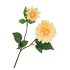 SILK DAHLIA 2X YELLOW REAL TOUCH 60CM