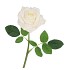 SILK ROSE REAL TOUCH OPEN WHITE 43CM