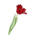 SILK TULIP PAPAGAYO RED 64CM
