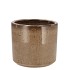 JAVEA CILINDER POT GLAZED TAUPE 9X9CM