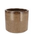 JAVEA CILINDER POT GLAZED TAUPE 11X11CM