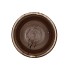 JAVEA CILINDER POT GLAZED TAUPE 15X14CM
