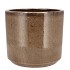 JAVEA CILINDER POT GLAZED TAUPE 20X18CM