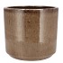 JAVEA CILINDER POT GLAZED TAUPE 24X21CM