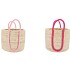 VENICE FUCHSIA/PINK BASKET HANDLE SET 3 35X28/32X26/26X25 NM