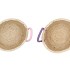 VENICE PINK/LILA BASKET HANDLES SET 3 35X28/32X26/26X25 NM