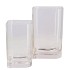 GLASS RECTANGULAR VASE 25X10X15CM